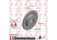 Brake Disc COAT Z 610.3704.20 Zimmermann