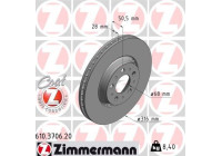 Brake Disc COAT Z 610.3706.20 Zimmermann