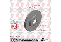 Brake Disc COAT Z 610.3720.20 Zimmermann