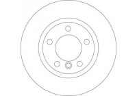 Brake Disc COATED 16536 ABS