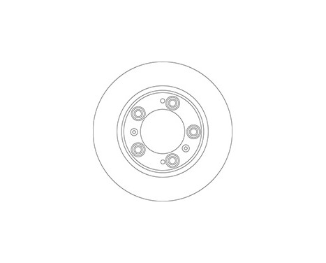 Brake Disc COATED 17071 ABS, Image 2