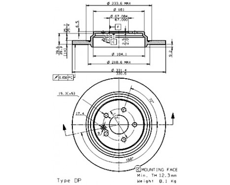 Brake Disc COATED DISC LINE 08.7607.11 Brembo, Image 2