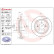 Brake Disc COATED DISC LINE 08.D220.11 Brembo, Thumbnail 2