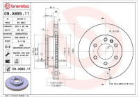 Brake Disc COATED DISC LINE 09.A895.11 Brembo