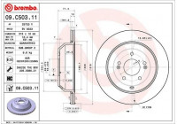 Brake Disc COATED DISC LINE 09.C503.11 Brembo