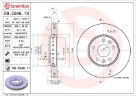 Brake Disc COATED DISC LINE 09.C646.11 Brembo