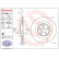 Brake Disc COATED DISC LINE 09.D061.11 Brembo, Thumbnail 2