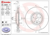 Brake Disc COATED DISC LINE 09.D064.11 Brembo