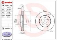 Brake Disc COATED DISC LINE 09.D510.11 Brembo
