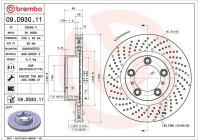 Brake Disc COATED DISC LINE 09.D930.11 Brembo