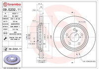 Brake Disc COATED DISC LINE 09.E232.11 Brembo