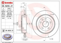 Brake Disc COATED DISC LINE 09.N235.21 Brembo