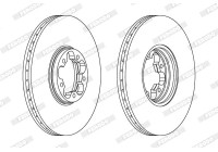 Brake disc DDF1112C Ferodo