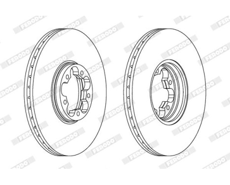 Brake disc DDF1112C Ferodo