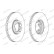 Brake disc DDF1112C Ferodo