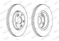 Brake disc DDF1123C Ferodo