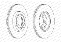 Brake disc DDF1164C Ferodo