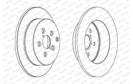 Brake disc DDF1406 Ferodo, Image 2