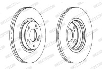 Brake disc DDF1424C Ferodo