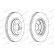 Brake disc DDF1424C Ferodo