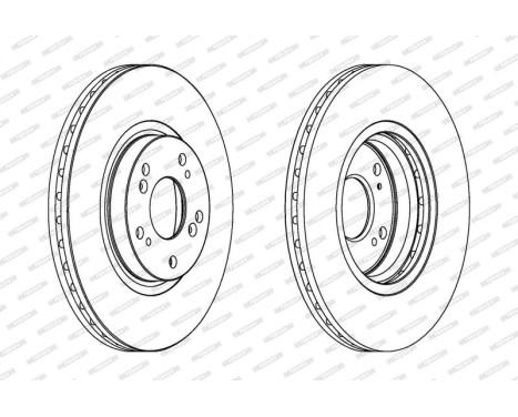 Brake disc DDF1424C Ferodo, Image 2