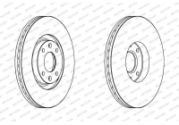 Brake disc DDF1442C Ferodo