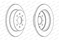 Brake disc DDF1466C Ferodo