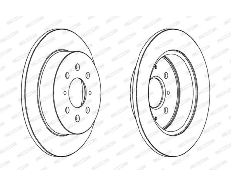 Brake disc DDF1466C Ferodo