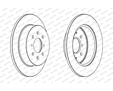 Brake disc DDF1466C Ferodo, Image 2