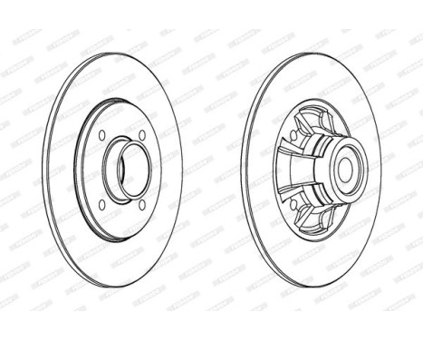 Brake disc DDF1516 Ferodo