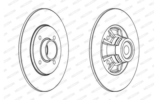 Brake disc DDF1516 Ferodo