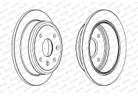 Brake disc DDF1606C Ferodo