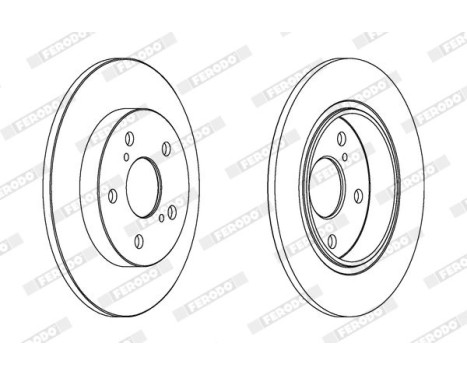Brake disc DDF1645C Ferodo
