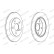 Brake disc DDF1645C Ferodo