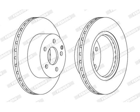 Brake disc DDF1688C Ferodo