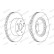 Brake disc DDF1688C Ferodo