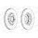 Brake disc DDF1706C Ferodo