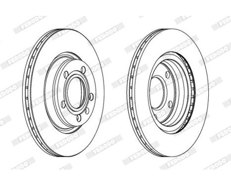 Brake disc DDF1708C Ferodo, Image 2
