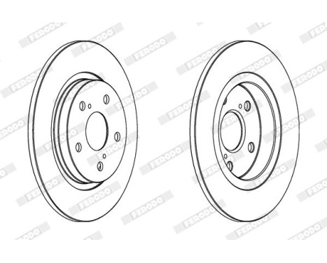 Brake disc DDF1755C Ferodo