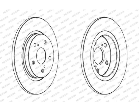 Brake disc DDF1755C Ferodo
