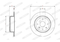 Brake disc DDF1944C Ferodo
