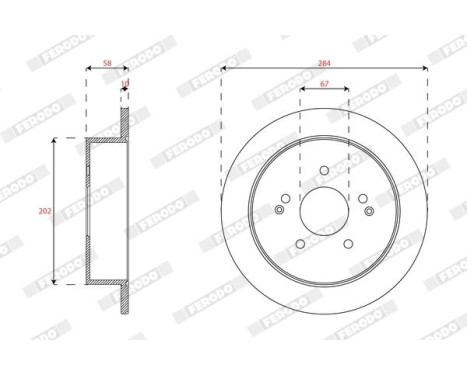 Brake disc DDF1992C Ferodo