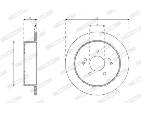 Brake disc DDF1992C Ferodo, Image 2