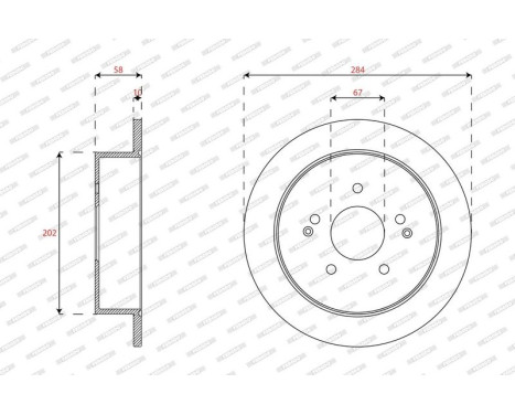 Brake disc DDF1992C Ferodo, Image 2