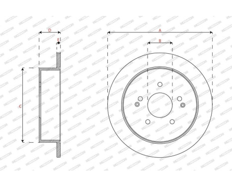Brake disc DDF1992C Ferodo, Image 3