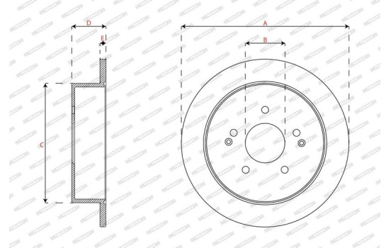 Brake disc DDF1992C Ferodo, Image 3