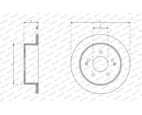 Brake disc DDF1993C Ferodo, Image 3