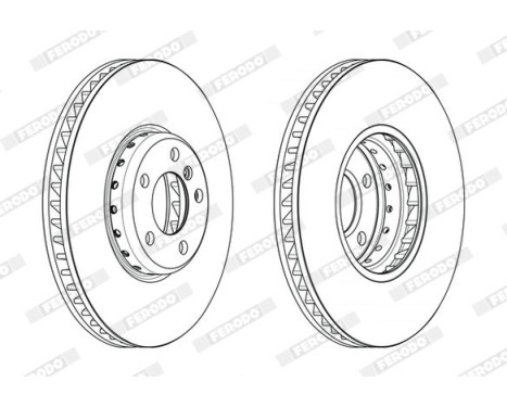 Brake disc DDF2043LVC-1 Ferodo, Image 2