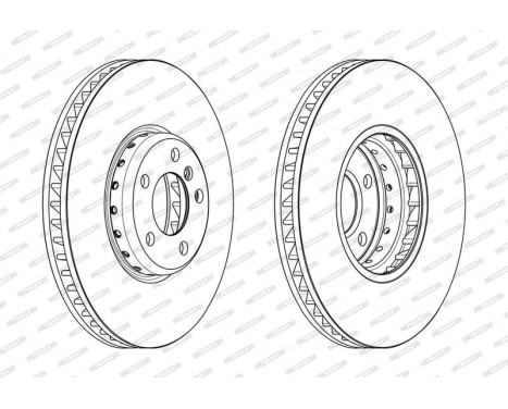 Brake disc DDF2043LVC-1 Ferodo, Image 2