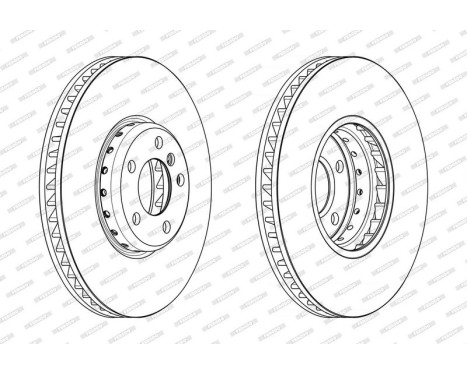 Brake disc DDF2043RVC-1 Ferodo, Image 2